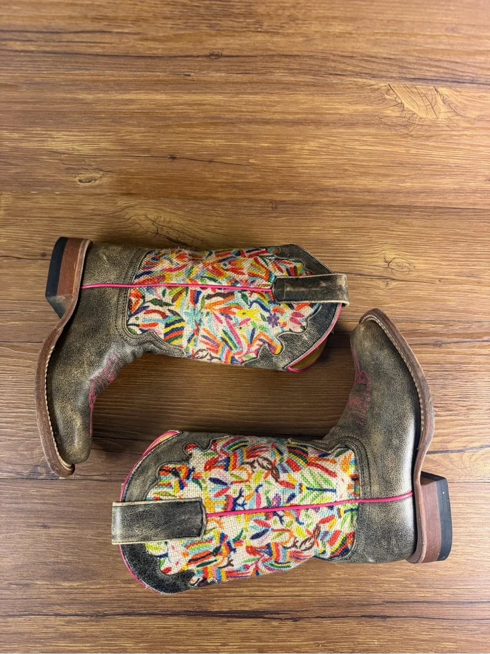 Macie Bean Cowgirl Boots Size 11C Kids Leather Shoes